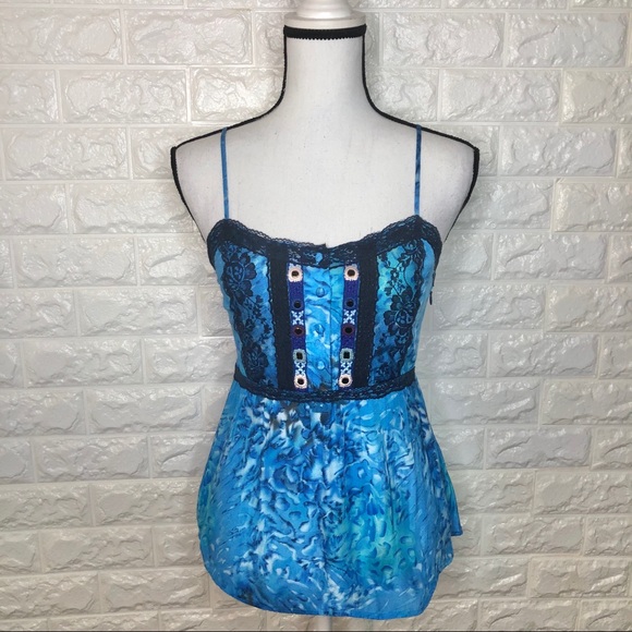 Free People Tops - FREE PEOPLE Tank Top Peasant Boho Chic Size 0 EUC